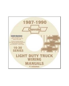1987-1990  Chevy Truck Shop Wiring Diagram On CD