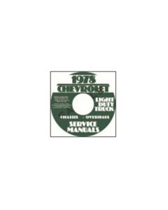 1978 Chevy Truck Shop Manual On CD
