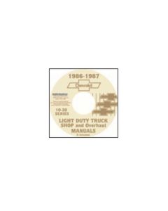 1986-1987 Chevy Truck Shop Manual On CD