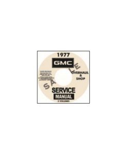 1977 GMC Truck Shop Manual On CD