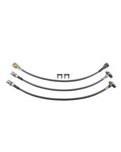 1988-199 Chevy-GMC Truck  Brakes Hose Kit, Braided Stainless Steel, Front Disc-Rear Drum, 4WD 1/2 Ton
