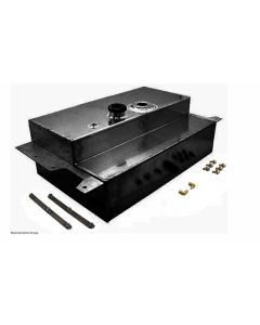 1955(2nd)-1959 Chevy Truck Aluminum Gas Tank, Black Finish, Bed Fill, Flush