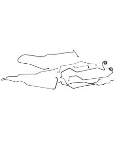 1973-1980 Chevrolet/GMC Truck 2WD 3/4-Ton Std. Cab Longbed Power Disc Brake Line Set 8pc, Stainless Steel