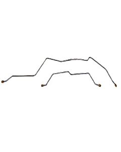 1973-1980 Chevrolet/GMC Truck 2WD 3/4-Ton w/Six-Lug Standard  Rear 3/16" Rear Axle Brake Lines 2pc, OE Steel