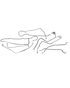 1973-1980 Chevrolet/GMC Truck 4WD 3/4-Ton Std. Cab Longbed Power Disc Complete Brake Line Set 8pc, Stainless