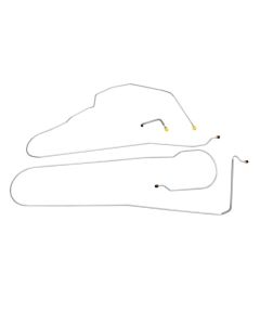 1981-87 Chevrolet/GMC Truck 2WD 3/4-Ton Crew Cab Longbed 1/4" F to R Brake Lines 3pc, Stainless