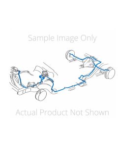 1981-87 Chevrolet/GMC Truck 2WD 3/4-Ton Std. Cab Longbed 1/4" F to R Brake Lines 2pc, OE Steel