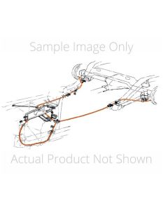 1957 Chevy GMC Truck  Parking & Emergency Brake Cable, Rear, Shortbed, 1/2 Ton, 4WD