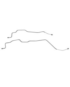 1981-87 Chevrolet/GMC Truck 2WD 3/4-Ton w/Corporate 14-Bolt Rear Axle Brake Lines 2pc, Stainless