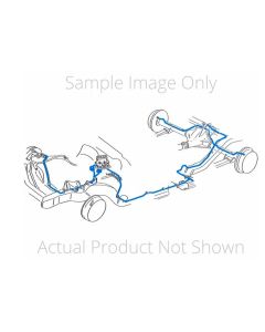 1981-87 Chevrolet/GMC Truck 2WD 3/4-Ton w/Valve Std. Cab Longbed 1/4" F to R Brake Lines 3pc, OE Steel