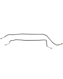 1981-87 Chevrolet/GMC Truck 4WD 3/4-Ton w/Corporate Six-Lug Axle 3/16" Rear Axle Brake Lines 2pc, Stainless