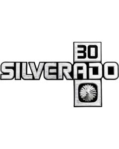 1981-1987 Chevy Truck Fender Emblem, Silverado 30