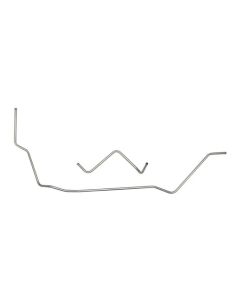 1973-1980 Chevy-GMC Truck 4WD Dual Tank 5/16" Crossover Lines 2pc, Stainless