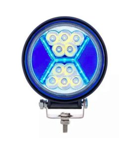 Chevy-GMC Truck 4.5 inch 24 High Power LED Work Light With X Light Guide, Blue