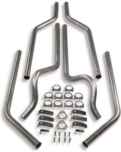 1969-1972 Chevy Blazer-GMC Jimmy Hooker Manifold Back Dual Exhaust System Without Mufflers,  2WD-Small