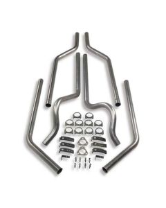 1973-1991 Chevy Blazer-GMC Jimmy, Suburban Hooker Header Back Dual Exhaust System Without Mufflers,  2WD