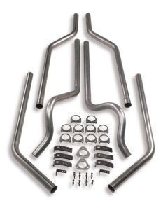 1973-1991 Chevy Blazer-GMC Jimmy, Suburban Hooker Manifold Back Dual Exhaust System Without Mufflers,  2WD-Small Block