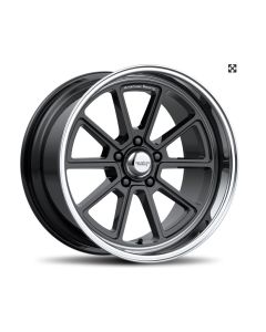 Chevy-GMC Truck American Racing Draft Wheel, Gloss Black With Diamond Cut Lip, 5x5 Bolt Pattern, 18"