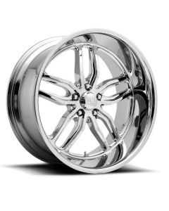 Chevy-GMC Truck US Mags U127 C-Ten Wheel, 5x5 Bolt Pattern, 1mm Offset,  Chrome, 22"