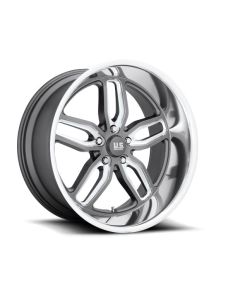 Chevy-GMC Truck US Mags U129 C-Ten Wheel, 5x5 Bolt Pattern, 1mm Offset,  Gun Metal Milled, 18"