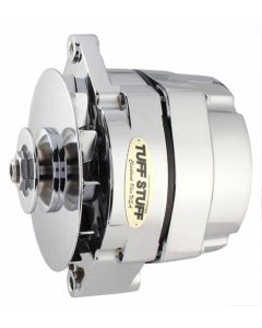 1975-1986 Chevy-GMC Truck Alternator; 100 AMP; OEM Or 1 Wire; V Groove Pulley; Chrome; 12 Clocking;
