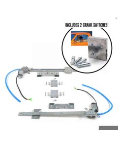 1947-1987 Chevy-GMC Truck Power Window Conversion For Models With Flat Glass, Billet Power Cranks