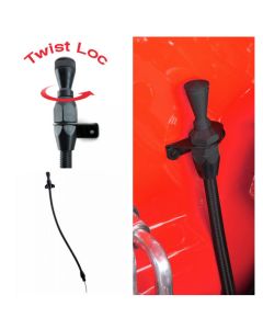 Trans Dipstick Black Braided SS