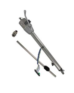 1960-1966 Chevy-GMC Truck Flaming River Tilt Steering Column, Column Shift, Power Steering-Early Box, Natural Finish, Flaming River