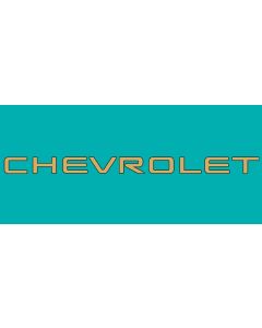 1994-2002 Chevrolet S-10 Tailgate  Decal  2.75" Tall, Gold/Black





