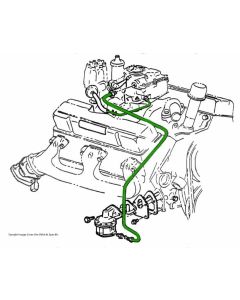 1967-1970 Chevy-GMC Truck Pump to Carb Line 4WD, 307CID 2bbl- OE Steel
