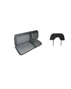1988-1995 Chevy-GMC Truck Standard Cab Front Bench Seat Upholstery With Arm Rest & Head Rest Covers, Encore Velour Two-Tone