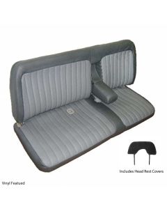 1988-1995 Chevy-GMC Truck Standard Cab Front Bench Seat Upholstery With Arm Rest & Head Rest Covers, GM Vinyl

