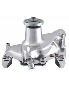 1975-1986 Chevy-GMC Truck Platinum SuperCool Water Pump; 6.937 in. Hub Height; 5/8 in. Pilot; Long; Flat Smooth Top; Chrome; 1448NA
