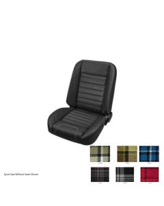 1947-1987 Chevy-GMC Truck TMI Sport Lowback Bucket Seats WIth Plaid Inserts
