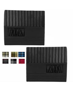 1947-1955(1st) Chevy-GMC Truck TMI Sport Door Panels With Plaid Insert, Large Flat Style