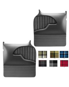 1955(2nd)-1959 Chevy-GMC Truck TMI Sport Door Panels With Plaid Insert, Molded