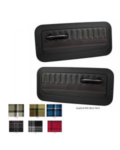 1964-1966 Chevy-GMC Truck TMI Sport Door Panels With Plaid Insert, Molded