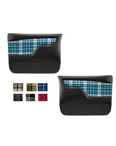 1967-1972 Chevy-GMC Truck TMI Sport Door Panels With Plaid Insert, Molded