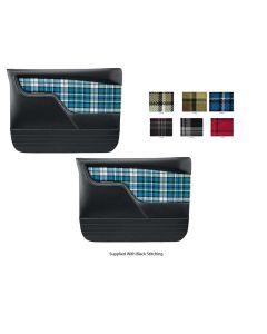 1973-1980 Chevy-GMC Truck TMI Sport Door Panels With Plaid Insert, Molded
