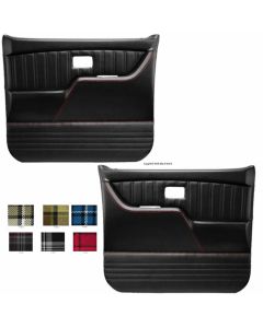 1981-1987 Chevy-GMC Truck TMI Sport Door Panels With Plaid Insert, Molded