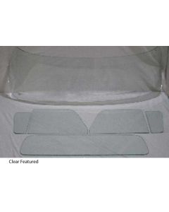 1960-1963 Chevy-GMC Truck Glass Kit, Small Back Glass-Green Tint