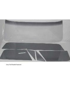 1967 Chevy-GMC Truck Glass Kit, Deluxe/Large Back Glass-Grey Tint With Shade Band