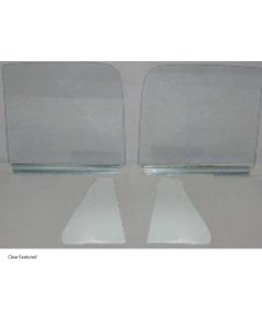 1954 Chevy-GMC Truck Side Window Kit With Assembled Door Glasses, Grey Tint