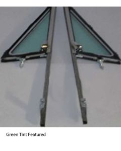 1967 Chevy-GMC Truck Vent Window And Post Assemblies, Green Tint
