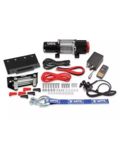 Anvil - 4,500 Lbs. Winch w/ Metal Cable & Roller Fairlead.