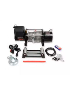 Anvil - 17,000 Lbs. Winch w/ Metal Cable & Roller Fairlead.