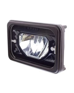 1981-1991 Chevy-GMC Truck Heated LED Headlight,  Dual Headlight Models, 4"x6", Black, High Beam