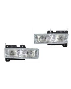 1988-2002 Chevy-GMC Truck Diamond Cut Euro Headlight Assemblies