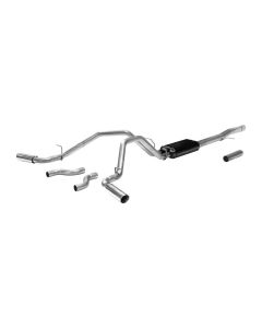 2011-2018 Silverado-Sierra 1500 Flowmaster American Thunder Exhaust System, Cat-Back, Stainless Steel, 6.2L