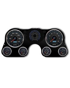 1967-1972 Chevrolet Truck New Vintage USA 6 Gauge CFR Series Package - 240 KPH Programmable Speedometer with Tachometer, Oil Pressure, Water Temp, Fuel and Volt Meter - Blue